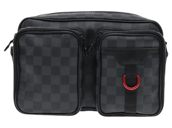 LOUIS VUITTON Bolsa de Ombro Utility Messenger Damier Grafitte M40280 Auth 94640SM Damier ebene - vista 13