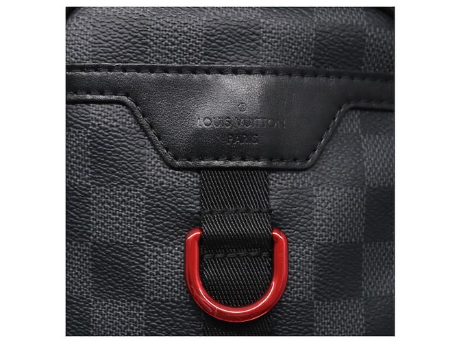 LOUIS VUITTON Bolsa de Ombro Utility Messenger Damier Grafitte M40280 Auth 94640SM Damier ebene - vista 18