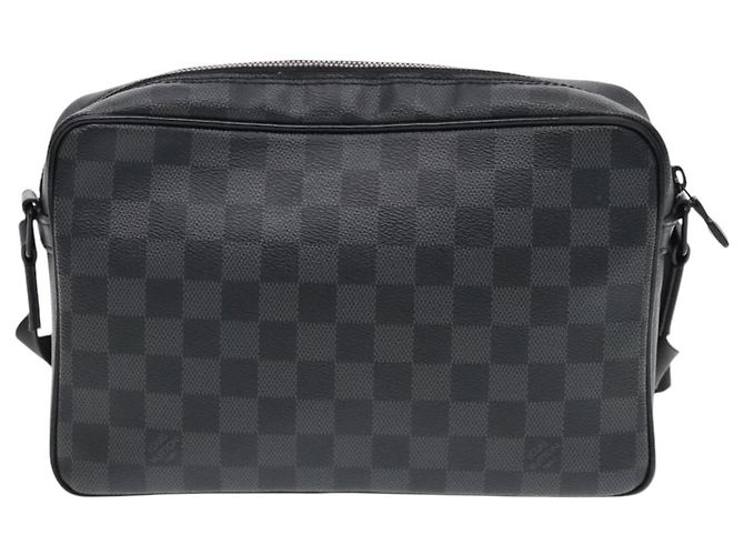 LOUIS VUITTON Bolsa de Ombro Utility Messenger Damier Grafitte M40280 Auth 94640SM Damier ebene - vista 2