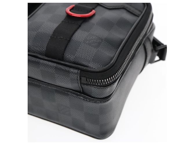 LOUIS VUITTON Bolsa de Ombro Utility Messenger Damier Grafitte M40280 Auth 94640SM Damier ebene - vista 9