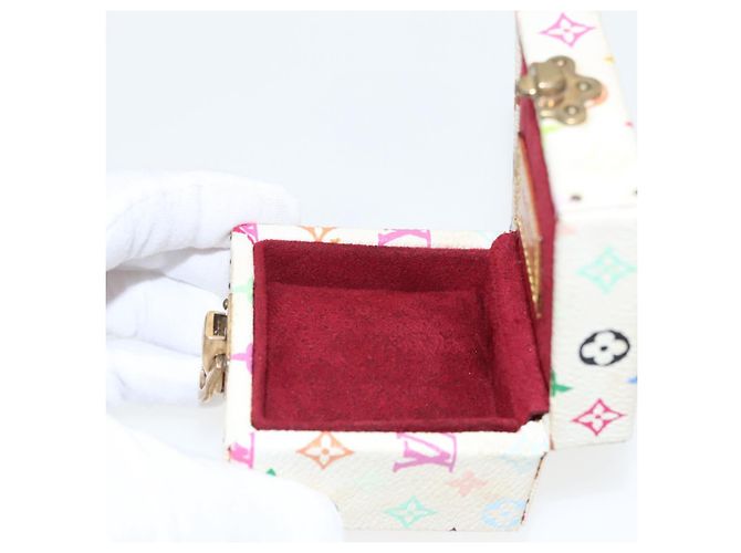 SCHMUCKKASTEN Monogramm Multicolor LOUIS VUITTON Weiß LV Auth 96899SV - Ansicht 19