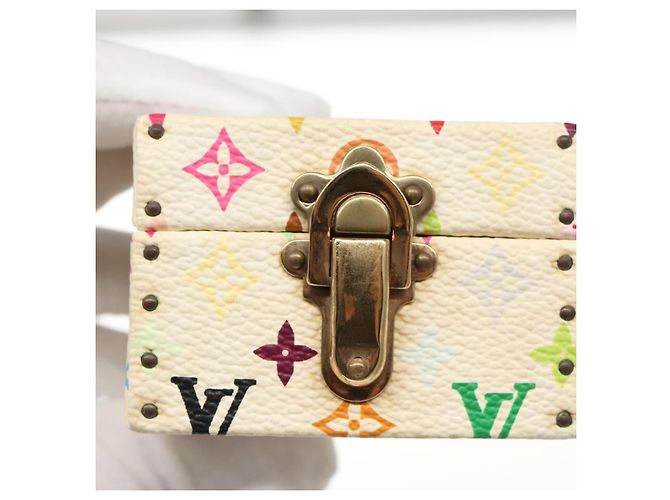 SCHMUCKKASTEN Monogramm Multicolor LOUIS VUITTON Weiß LV Auth 96899SV - Ansicht 8