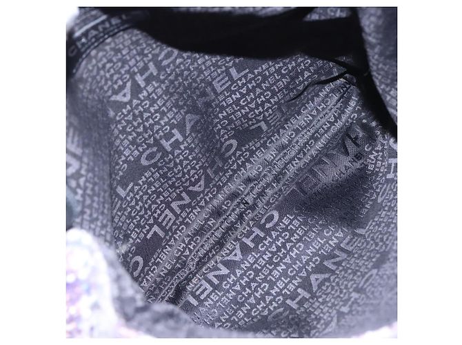 CHANEL Borsa a Spalla Camelia in Tela Viola CC Auth 99854SAV Porpora - vista 11