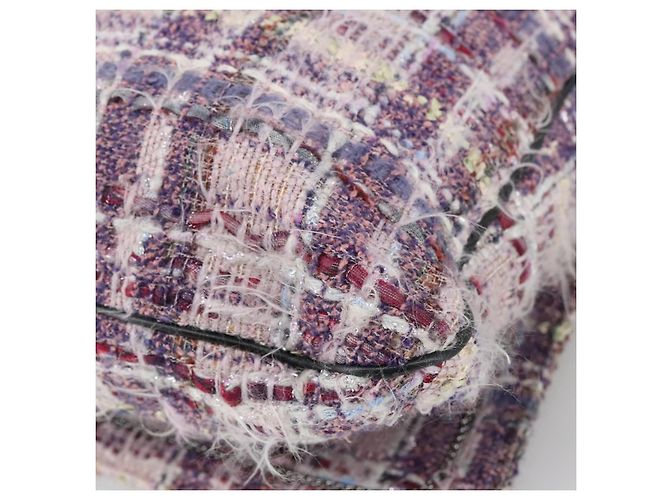 CHANEL Borsa a Spalla Camelia in Tela Viola CC Auth 99854SAV Porpora - vista 15
