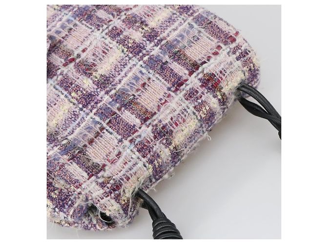 CHANEL Borsa a Spalla Camelia in Tela Viola CC Auth 99854SAV Porpora - vista 6