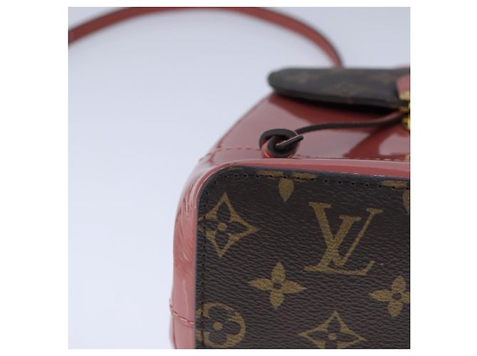 LOUIS VUITTON Sac à dos Hot Springs Monogram Vernis Rose M53545 LV Auth 91559SAM Monogramme - vue 16