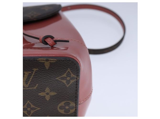 LOUIS VUITTON Sac à dos Hot Springs Monogram Vernis Rose M53545 LV Auth 91559SAM Monogramme - vue 17