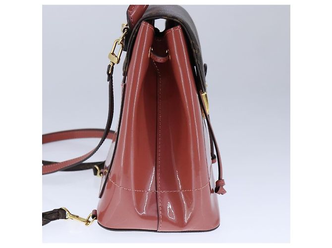 LOUIS VUITTON Sac à dos Hot Springs Monogram Vernis Rose M53545 LV Auth 91559SAM Monogramme - vue 4