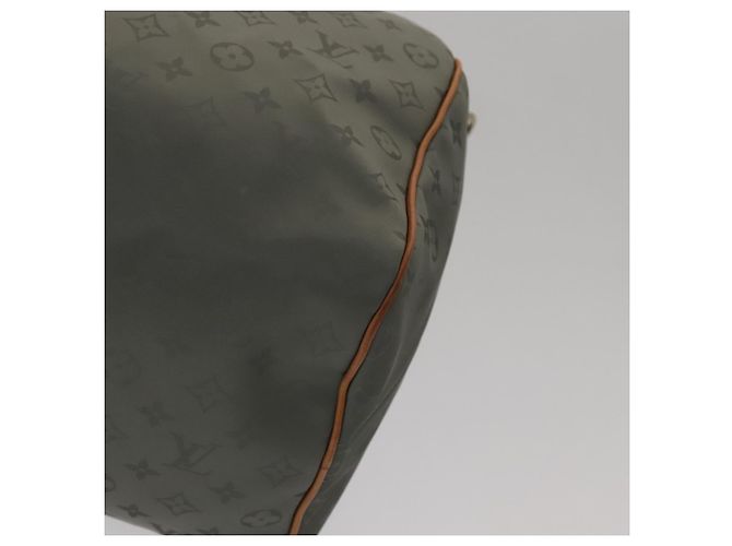 LOUIS VUITTON Borsa Keepall Bandoulière 50 in titanio Argento M43886 LV Auth 108706SM - vista 14