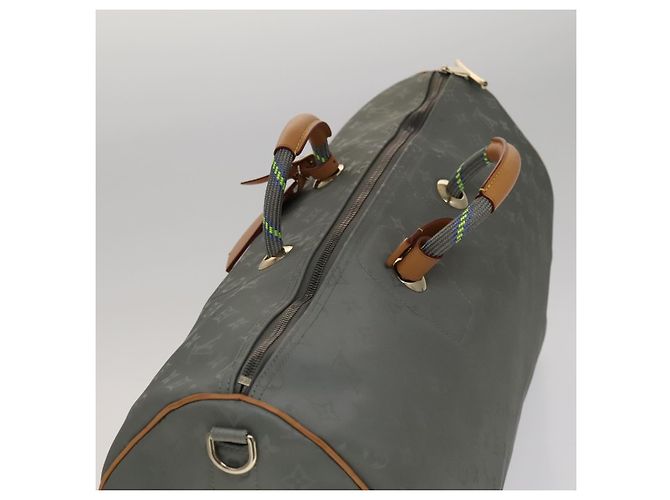 LOUIS VUITTON Borsa Keepall Bandoulière 50 in titanio Argento M43886 LV Auth 108706SM - vista 6