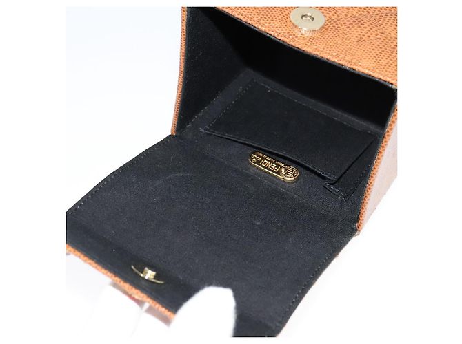 Borsa a mano Vanity FENDI in pelle 2 in 1 marrone Auth 108006SAV - vista 10