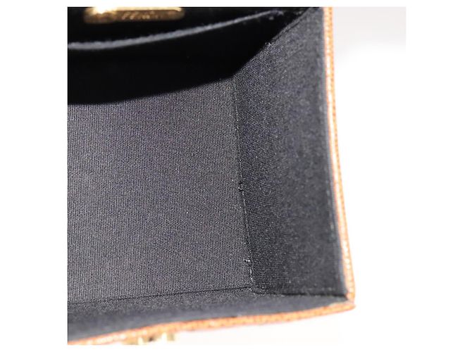 Borsa a mano Vanity FENDI in pelle 2 in 1 marrone Auth 108006SAV - vista 21