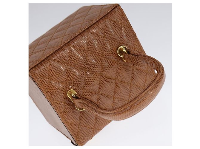 Borsa a mano Vanity FENDI in pelle 2 in 1 marrone Auth 108006SAV - vista 6