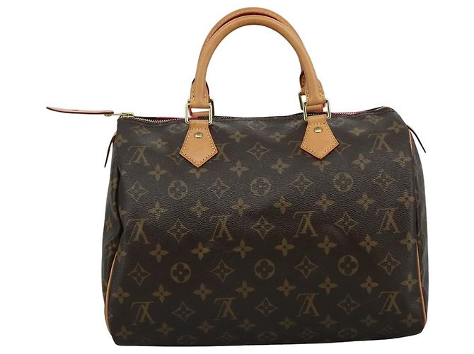 LOUIS VUITTON Borsa a Mano Monogram V Line Speedy 30 M41533 LV Auth 105968SAV Monogramma - vista 2