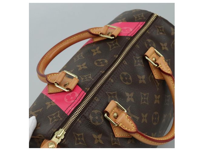 LOUIS VUITTON Borsa a Mano Monogram V Line Speedy 30 M41533 LV Auth 105968SAV Monogramma - vista 6