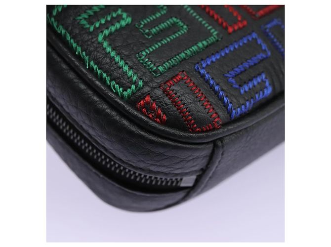 FENDI Zucca Canvas Schultertasche Mehrfarbig Schwarz Auth 112594SAM Mehrfarben - Ansicht 10