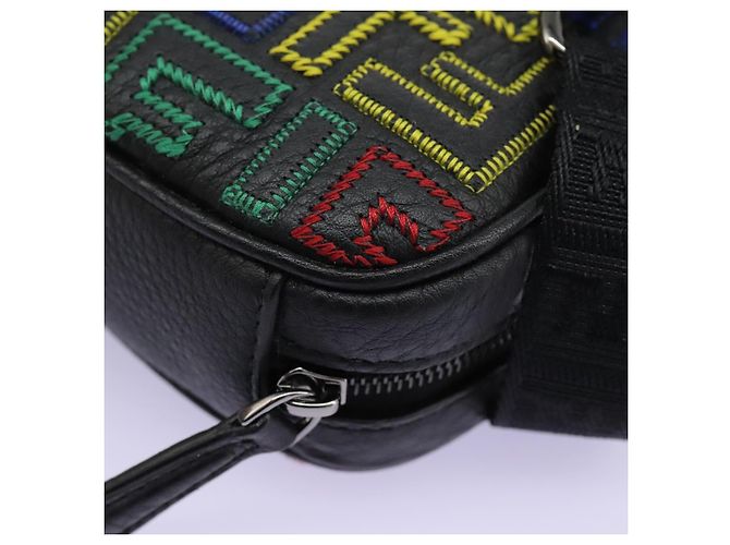 FENDI Zucca Canvas Schultertasche Mehrfarbig Schwarz Auth 112594SAM Mehrfarben - Ansicht 11