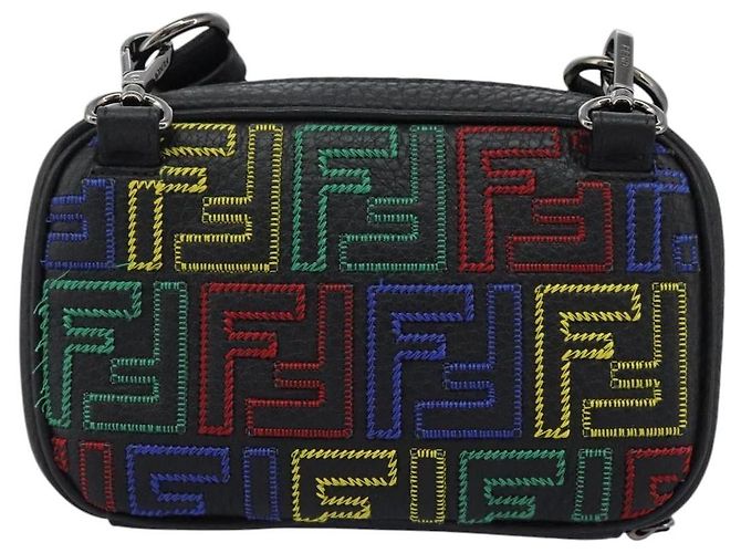 FENDI Zucca Canvas Schultertasche Mehrfarbig Schwarz Auth 112594SAM Mehrfarben - Ansicht 3