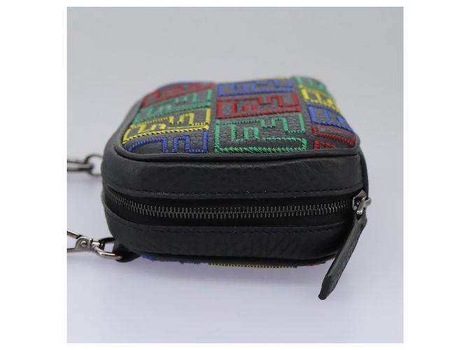 FENDI Zucca Canvas Schultertasche Mehrfarbig Schwarz Auth 112594SAM Mehrfarben - Ansicht 4