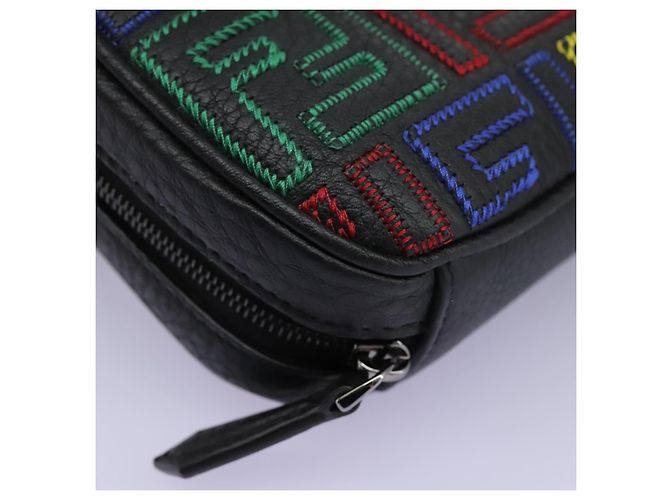 FENDI Zucca Canvas Schultertasche Mehrfarbig Schwarz Auth 112594SAM Mehrfarben - Ansicht 8