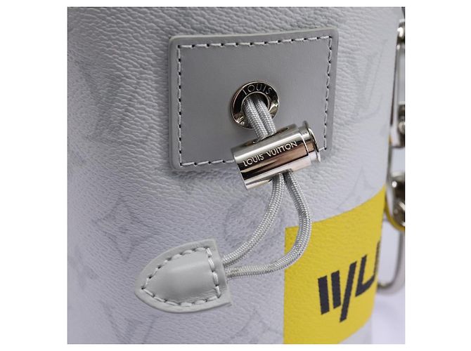 LOUIS VUITTON Monogram Borsa a Spalla Nanobag Bianco Gesso Grigio M44631 Auth 105949SAM Marrone Monogramma - vista 19