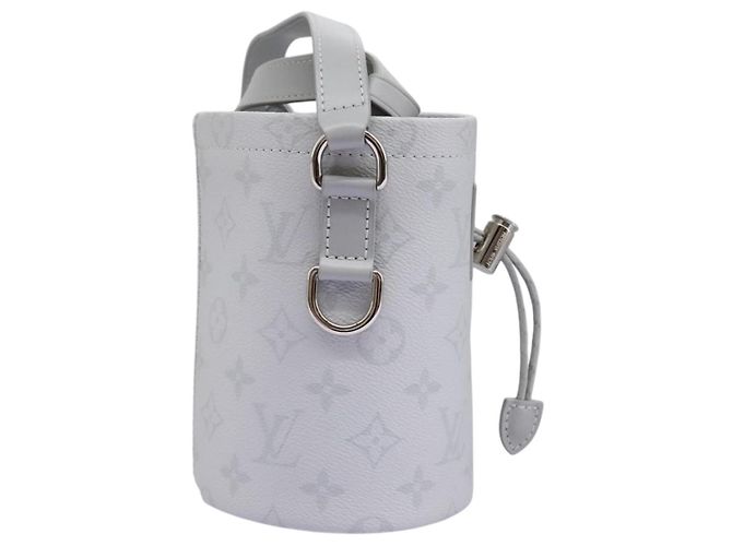 LOUIS VUITTON Monogram Borsa a Spalla Nanobag Bianco Gesso Grigio M44631 Auth 105949SAM Marrone Monogramma - vista 2