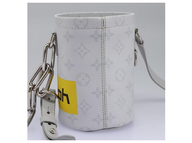 LOUIS VUITTON Monogram Borsa a Spalla Nanobag Bianco Gesso Grigio M44631 Auth 105949SAM Marrone Monogramma - vista 4