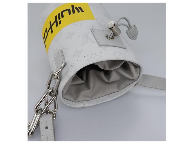 LOUIS VUITTON Monogram Borsa a Spalla Nanobag Bianco Gesso Grigio M44631 Auth 105949SAM Marrone Monogramma - vista 6