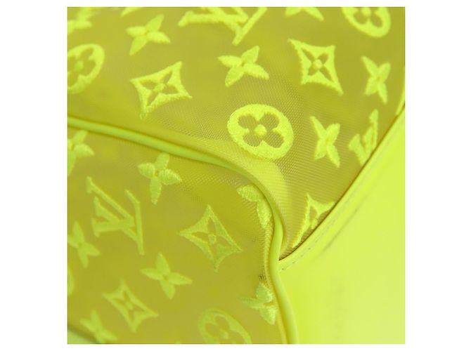 LOUIS VUITTON Borsa Keepall Bandoulière 50 Trasparente Gialla M55380 Auth 112531SM Giallo - vista 15
