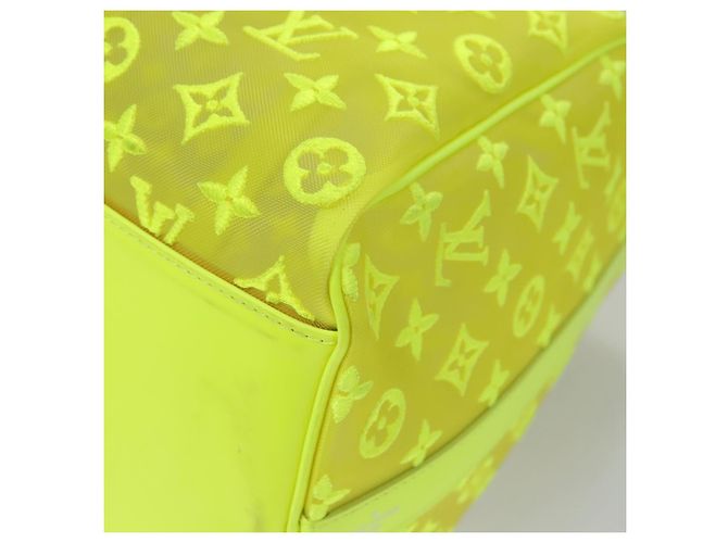 LOUIS VUITTON Borsa Keepall Bandoulière 50 Trasparente Gialla M55380 Auth 112531SM Giallo - vista 18