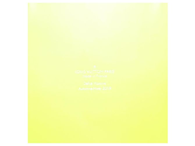 LOUIS VUITTON Borsa Keepall Bandoulière 50 Trasparente Gialla M55380 Auth 112531SM Giallo - vista 22