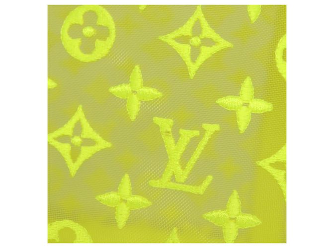LOUIS VUITTON Borsa Keepall Bandoulière 50 Trasparente Gialla M55380 Auth 112531SM Giallo - vista 3