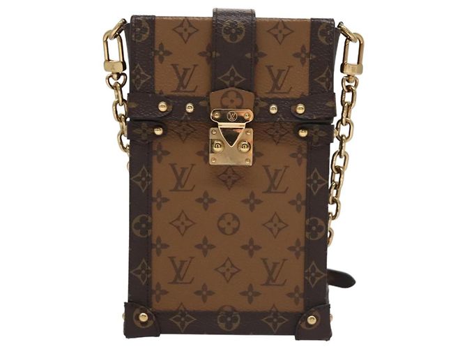 LOUIS VUITTON Pochette Trunk Verticale Inversa Borsa a Spalla M67873 Auth 113104SAM Monogramma - vista 13