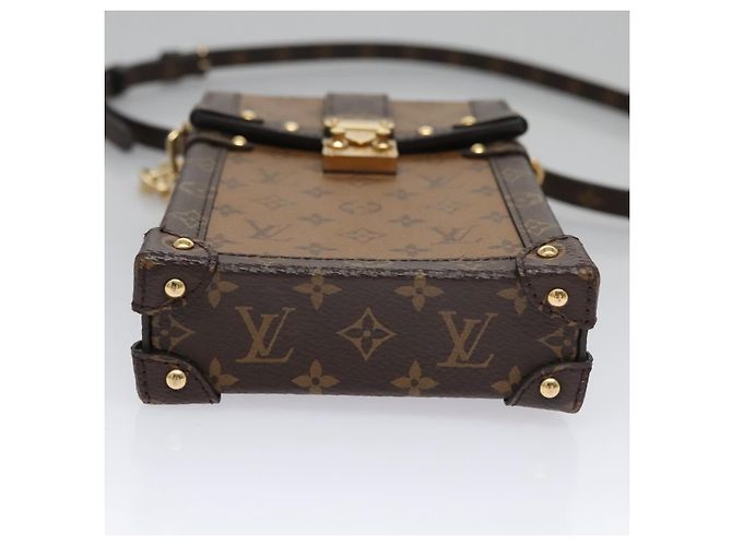 LOUIS VUITTON Pochette Trunk Verticale Inversa Borsa a Spalla M67873 Auth 113104SAM Monogramma - vista 5