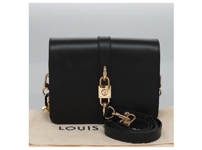 LOUIS VUITTON Borsa a Spalla Rendezvous Pelle Nera M57743 LV Auth ar13279SAM Nero - vista 12
