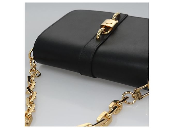 LOUIS VUITTON Borsa a Spalla Rendezvous Pelle Nera M57743 LV Auth ar13279SAM Nero - vista 6
