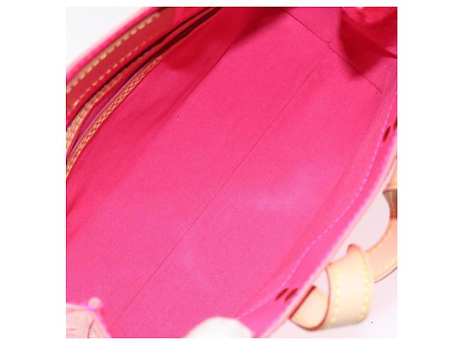 LOUIS VUITTON Monogram Vernis Fluo Reade PM Borsa a Mano Rossa M91903 Auth yk17584SAV Rosso Arancione - vista 10