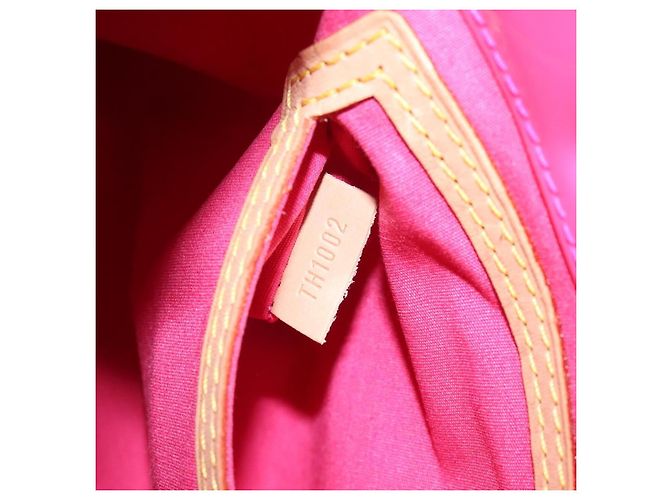 LOUIS VUITTON Monogram Vernis Fluo Reade PM Borsa a Mano Rossa M91903 Auth yk17584SAV Rosso Arancione - vista 11