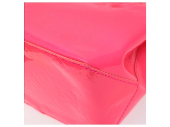LOUIS VUITTON Monogram Vernis Fluo Reade PM Borsa a Mano Rossa M91903 Auth yk17584SAV Rosso Arancione - vista 15