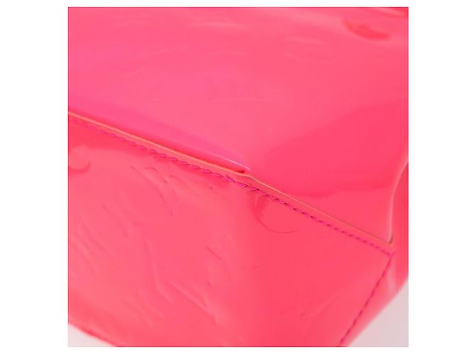 LOUIS VUITTON Monogram Vernis Fluo Reade PM Borsa a Mano Rossa M91903 Auth yk17584SAV Rosso Arancione - vista 17