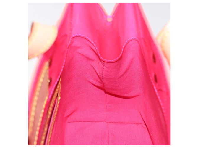 LOUIS VUITTON Monogram Vernis Fluo Reade PM Borsa a Mano Rossa M91903 Auth yk17584SAV Rosso Arancione - vista 19