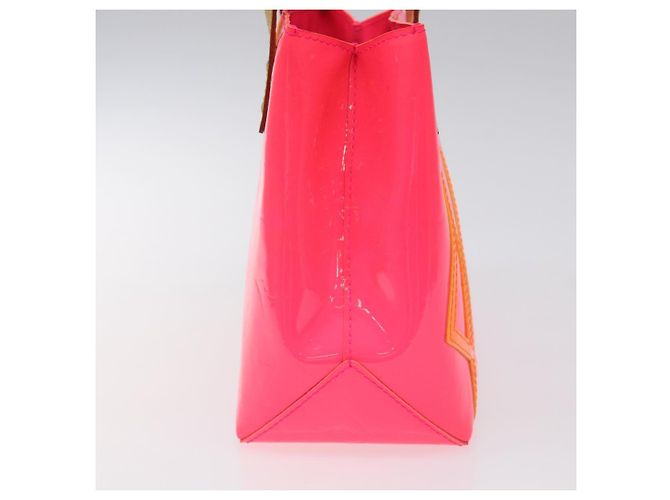LOUIS VUITTON Monogram Vernis Fluo Reade PM Borsa a Mano Rossa M91903 Auth yk17584SAV Rosso Arancione - vista 3