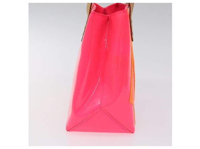 LOUIS VUITTON Monogram Vernis Fluo Reade PM Borsa a Mano Rossa M91903 Auth yk17584SAV Rosso Arancione - vista 4