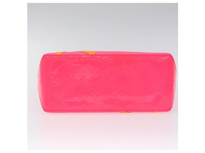 LOUIS VUITTON Monogram Vernis Fluo Reade PM Borsa a Mano Rossa M91903 Auth yk17584SAV Rosso Arancione - vista 5