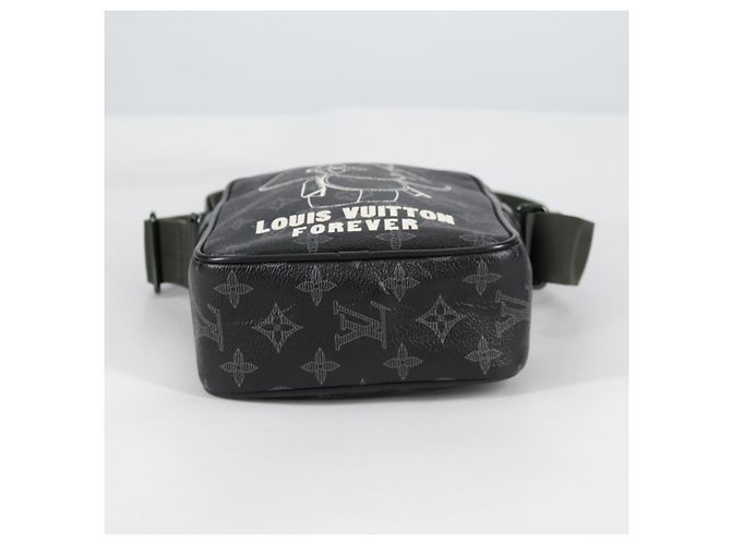 LOUIS VUITTON Bolsa de Ombro Monogram Eclipse DanubePM M43677 LV Auth 133254SAM Monograma - vista 5