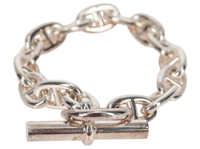 Hermès Bracciale Chaine d'Ancre MM HERMES Ag925 14 Link Argento Auth 134934SM - vista 2