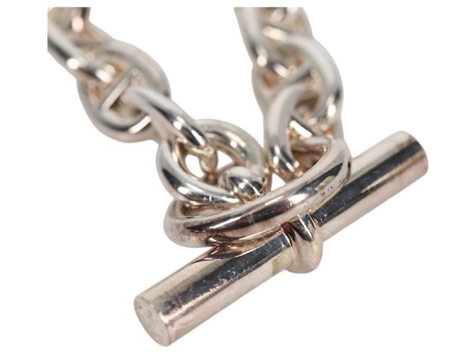 Hermès Bracciale Chaine d'Ancre MM HERMES Ag925 14 Link Argento Auth 134934SM - vista 3