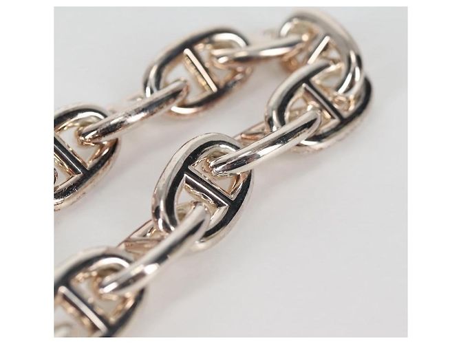 Hermès Bracciale Chaine d'Ancre MM HERMES Ag925 14 Link Argento Auth 134934SM - vista 6