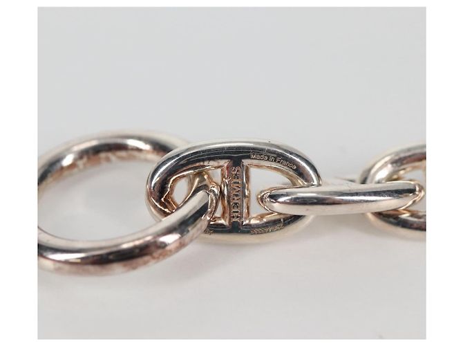 Hermès Bracciale Chaine d'Ancre MM HERMES Ag925 14 Link Argento Auth 134934SM - vista 8