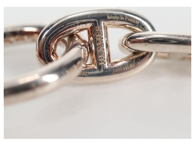 Hermès Bracciale Chaine d'Ancre MM HERMES Ag925 14 Link Argento Auth 134934SM - vista 9